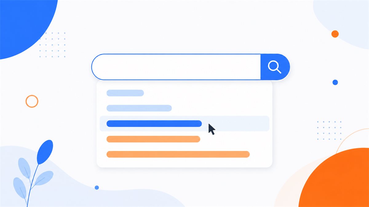 Minh hoạ ô tìm kiếm Google với các gợi ý từ khóa dài mà khách hàng thường gõ