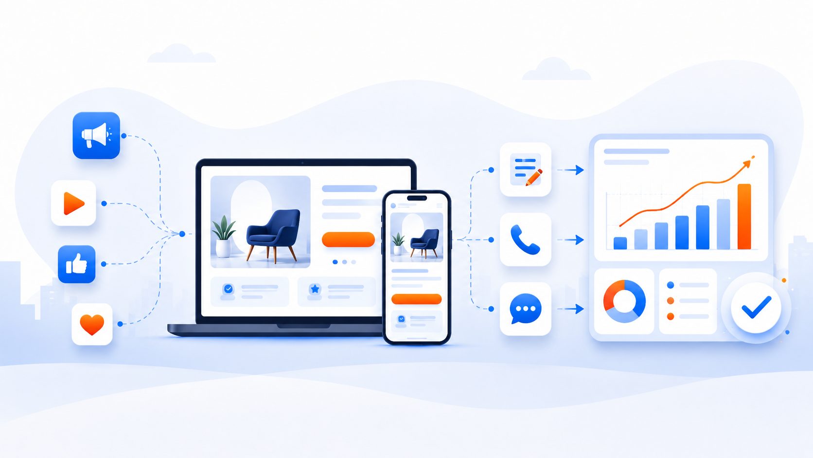 Minh hoạ đo chuyển đổi cho landing page chạy quảng cáo