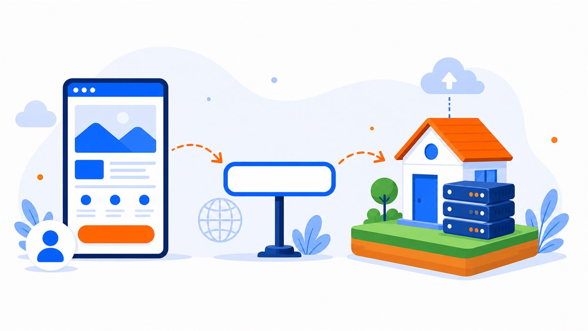 So sánh tên miền là địa chỉ và hosting là mảnh đất chứa website