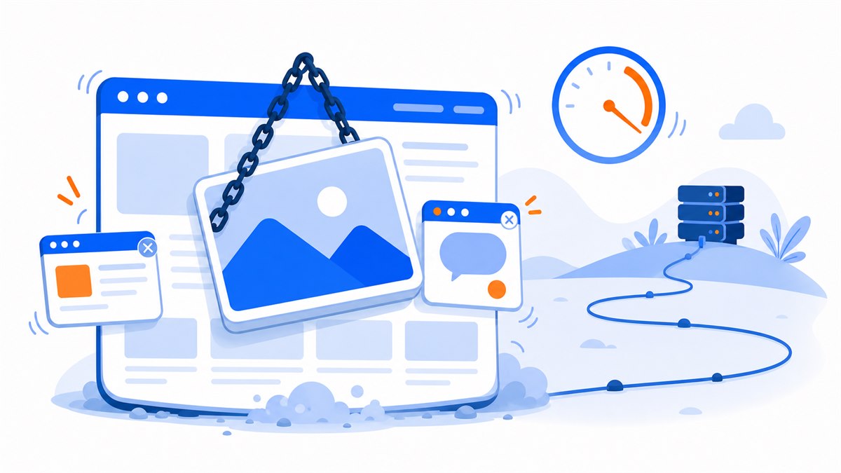 Minh hoạ các nguyên nhân khiến tốc độ tải trang web bị chậm
